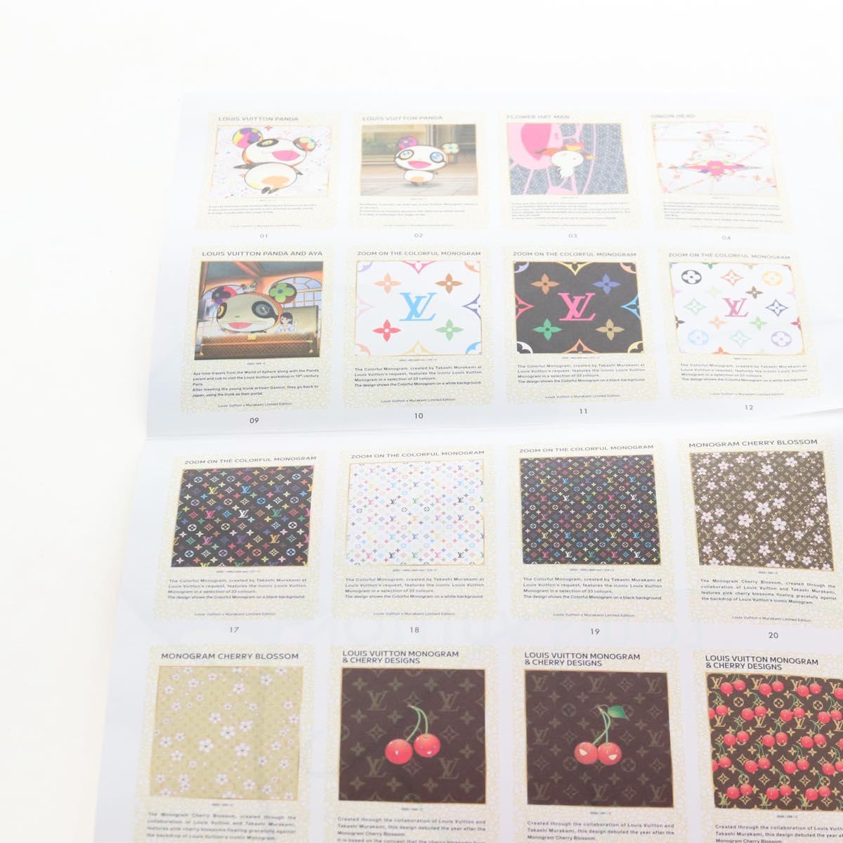 LOUIS VUITTON Trading Card Holder Paper Takashi Murakami Multicolor Auth 209312M