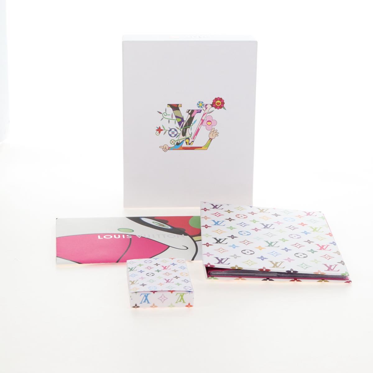 LOUIS VUITTON Trading Card Holder Paper Takashi Murakami Multicolor Auth 209312M