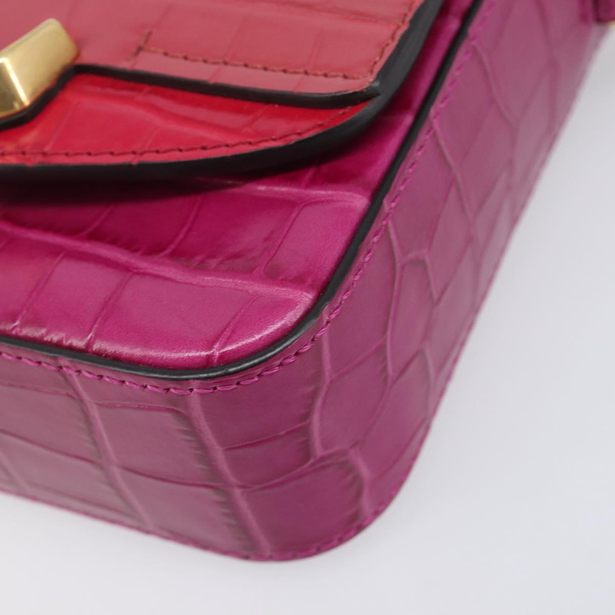 Chloe Hand Bag Leather 2way Pink Gold Auth 209325V