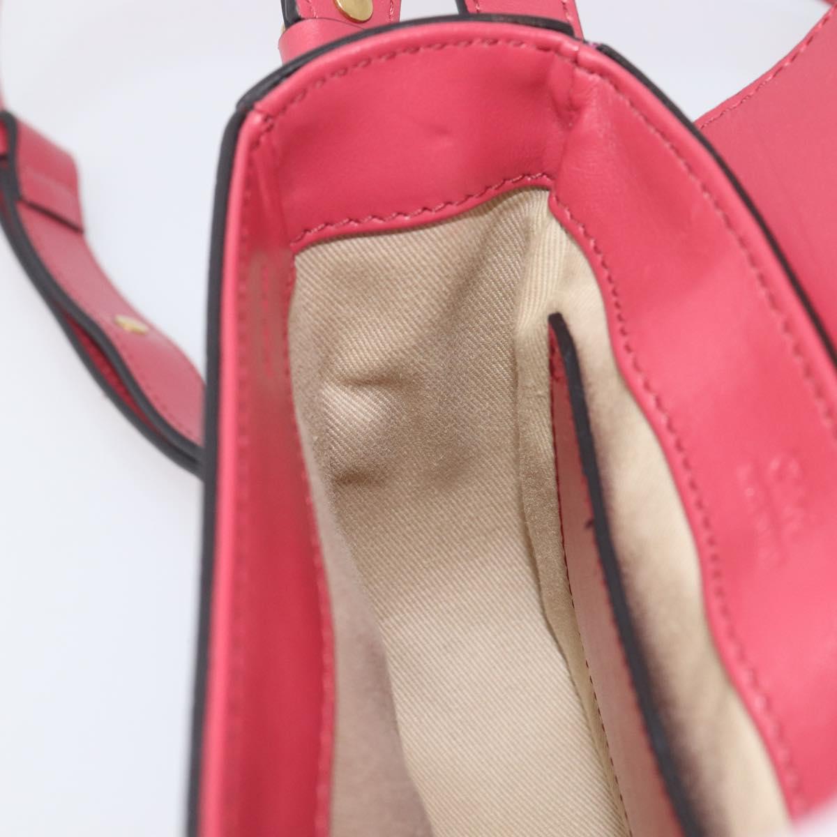Chloe Hand Bag Leather 2way Pink Gold Auth 209325V