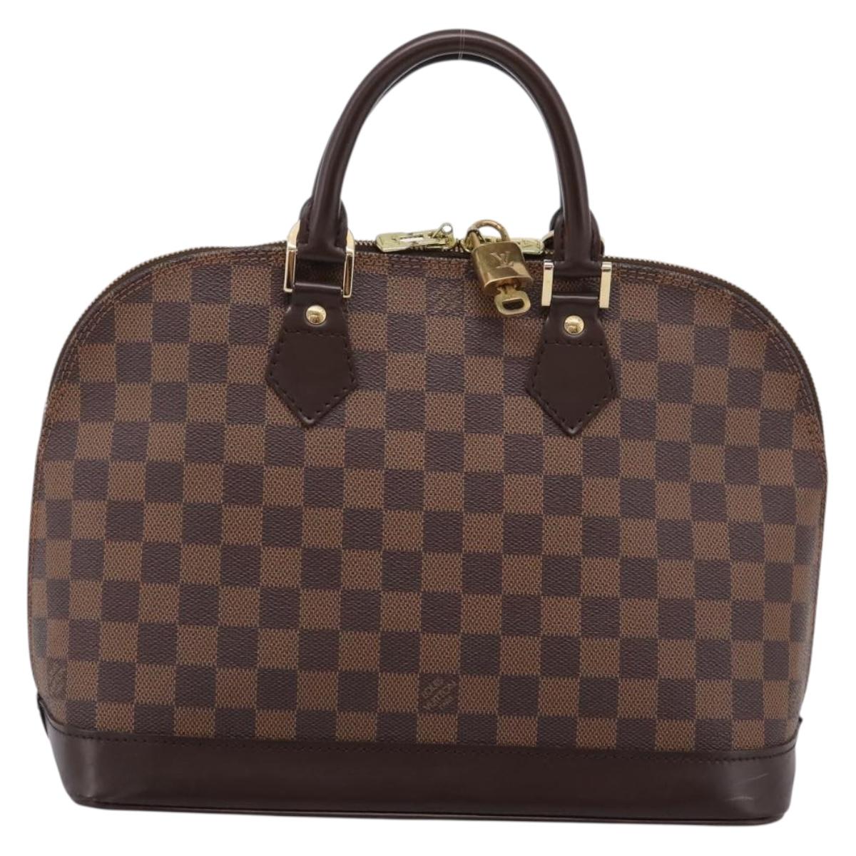LOUIS VUITTON Damier Ebene Alma PM Hand Bag N53151 LV Auth 209337V