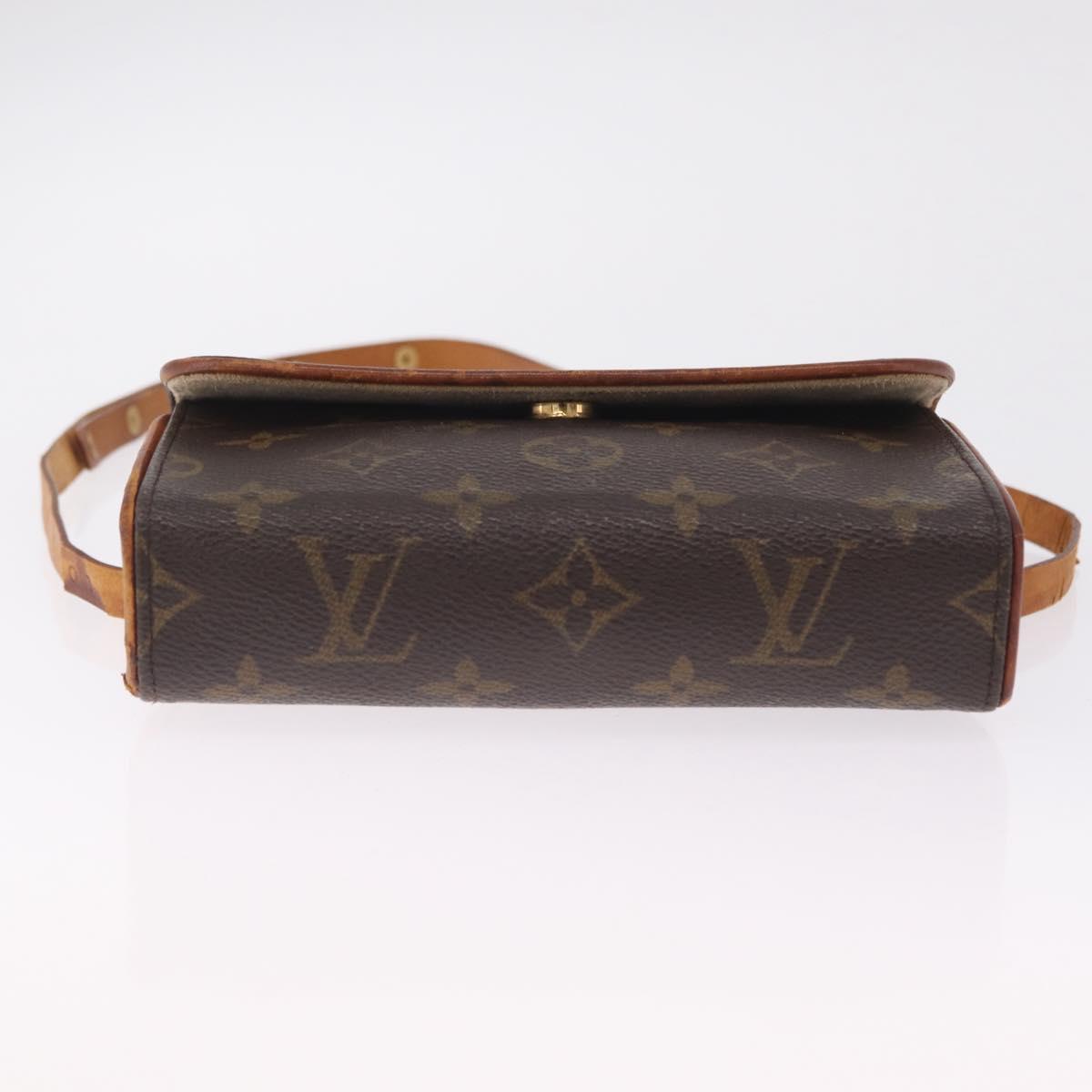 LOUIS VUITTON Monogram Pochette Florentine Waist Bag M51855 LV Auth 209371