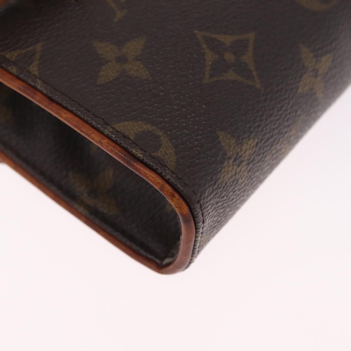 LOUIS VUITTON Monogram Pochette Florentine Waist Bag M51855 LV Auth 209371