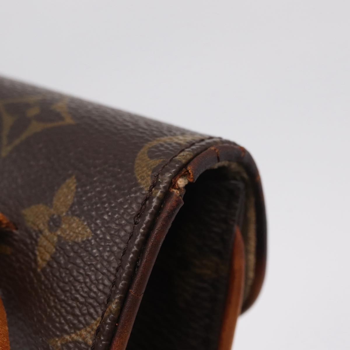 LOUIS VUITTON Monogram Pochette Florentine Waist Bag M51855 LV Auth 209371