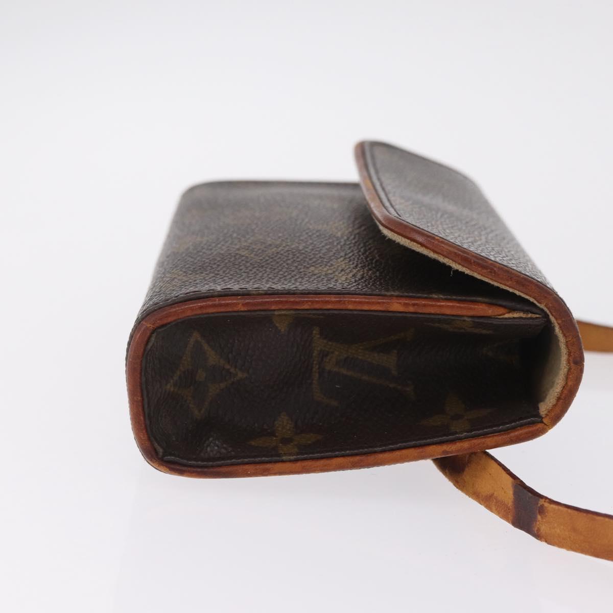 LOUIS VUITTON Monogram Pochette Florentine Waist Bag M51855 LV Auth 209371