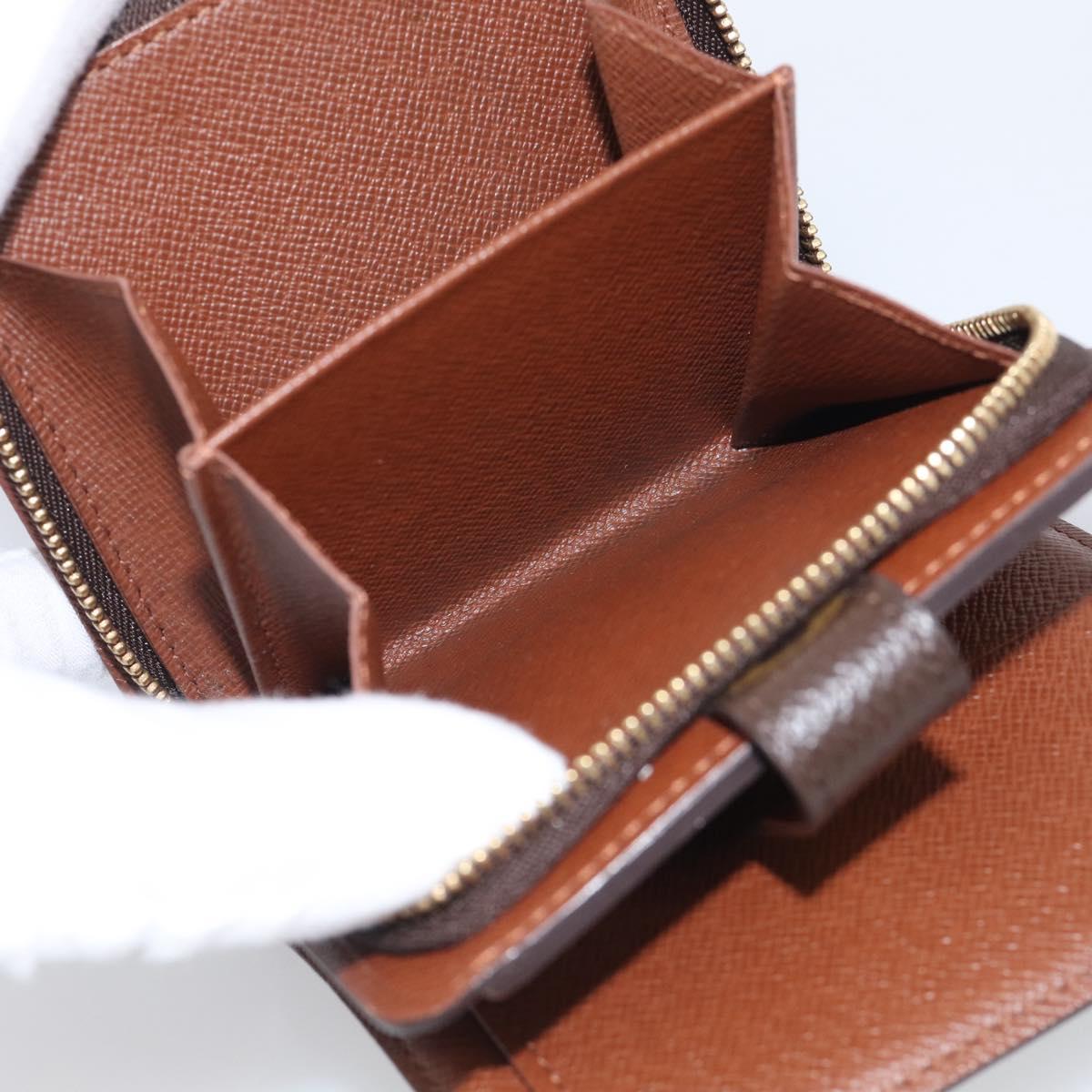 LOUIS VUITTON Monogram Compact Zip Wallet M61667 LV Auth 209378V