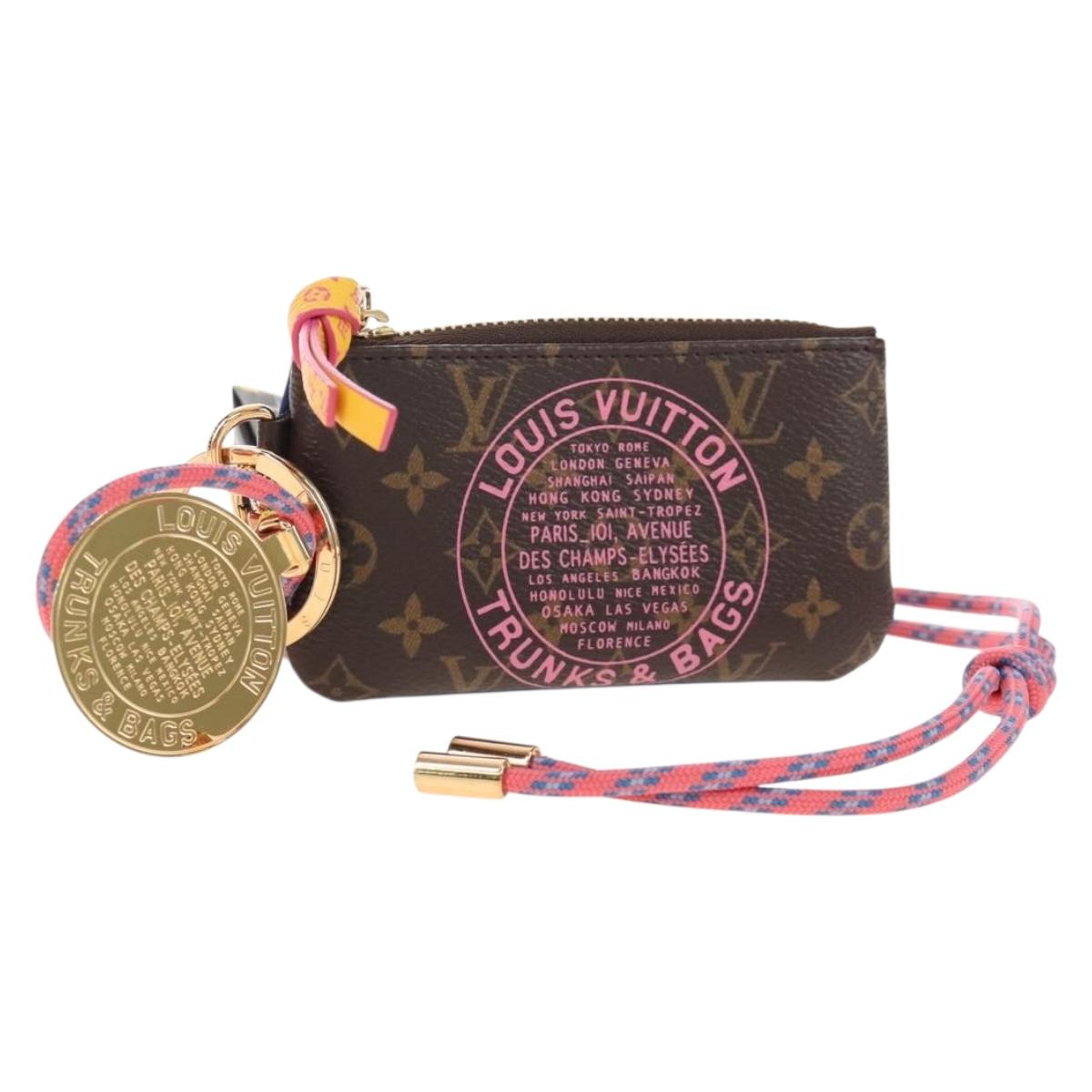 LOUIS VUITTON Monogram Phone Holder Pouch M28125 LV Auth 209382M
