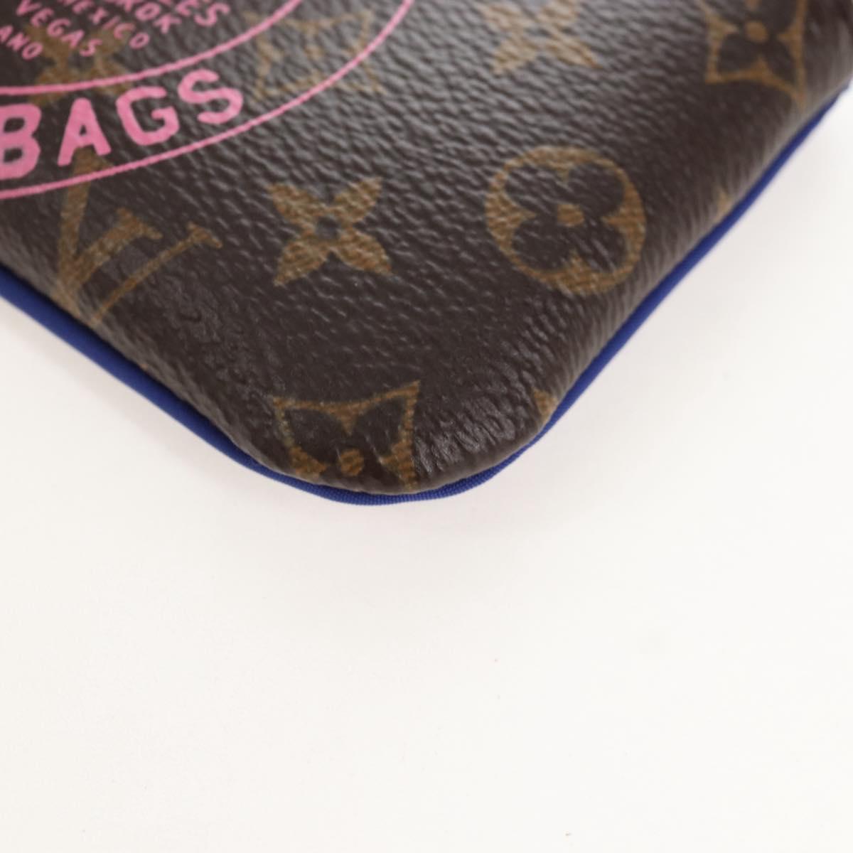 LOUIS VUITTON Monogram Phone Holder Pouch M28125 LV Auth 209382M