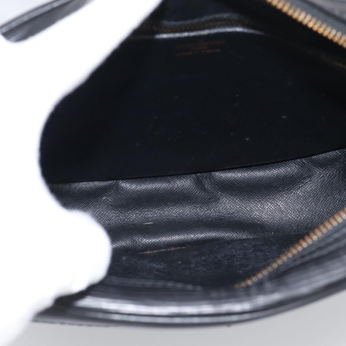 LOUIS VUITTON Epi Jeune Fille MM Shoulder Bag Black M52152 LV Auth 209386