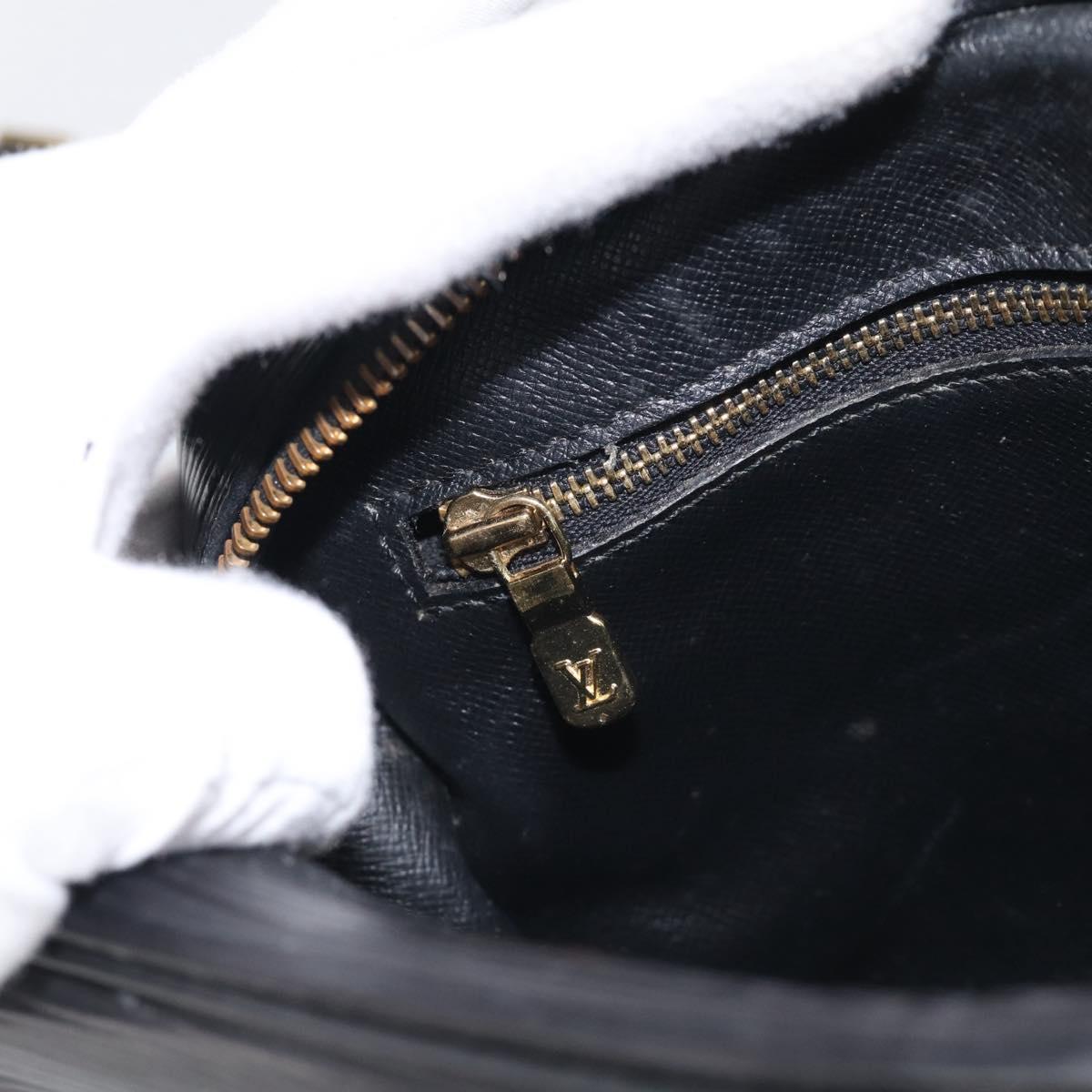 LOUIS VUITTON Epi Jeune Fille MM Shoulder Bag Black M52152 LV Auth 209386