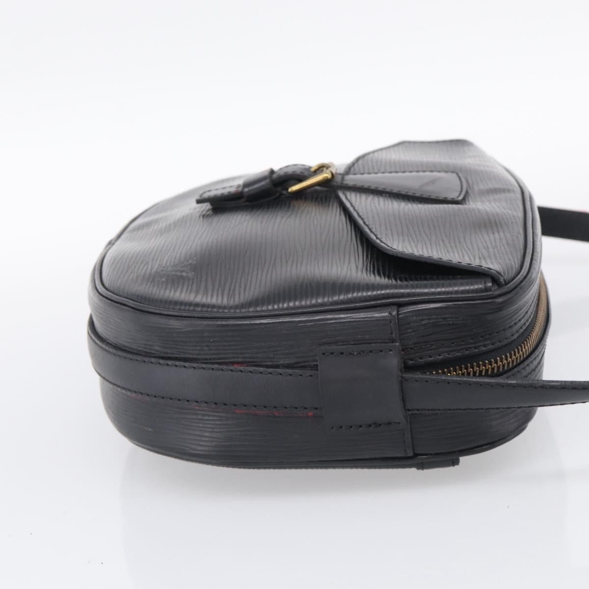 LOUIS VUITTON Epi Jeune Fille MM Shoulder Bag Black M52152 LV Auth 209386