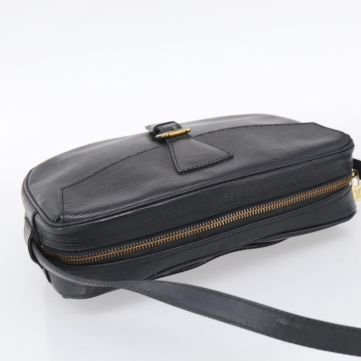 LOUIS VUITTON Epi Jeune Fille MM Shoulder Bag Black M52152 LV Auth 209386