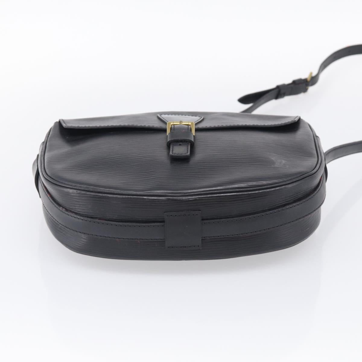 LOUIS VUITTON Epi Jeune Fille MM Shoulder Bag Black M52152 LV Auth 209386
