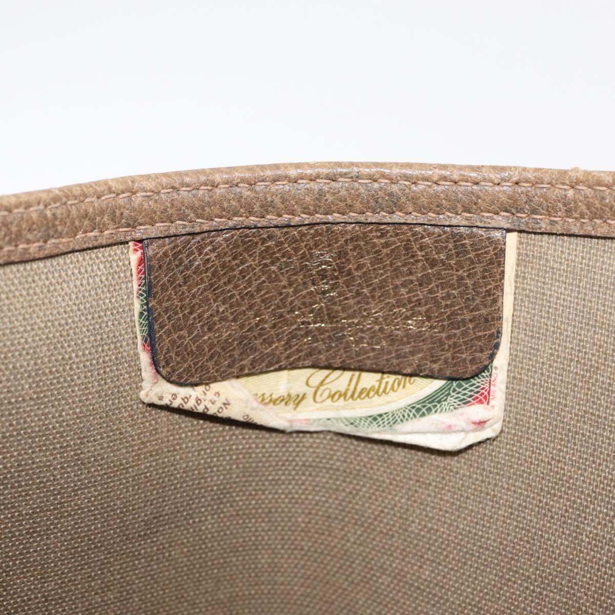 GUCCI GG Supreme Web Sherry Line Tote Bag PVC Beige 39 02 003 Auth 209387