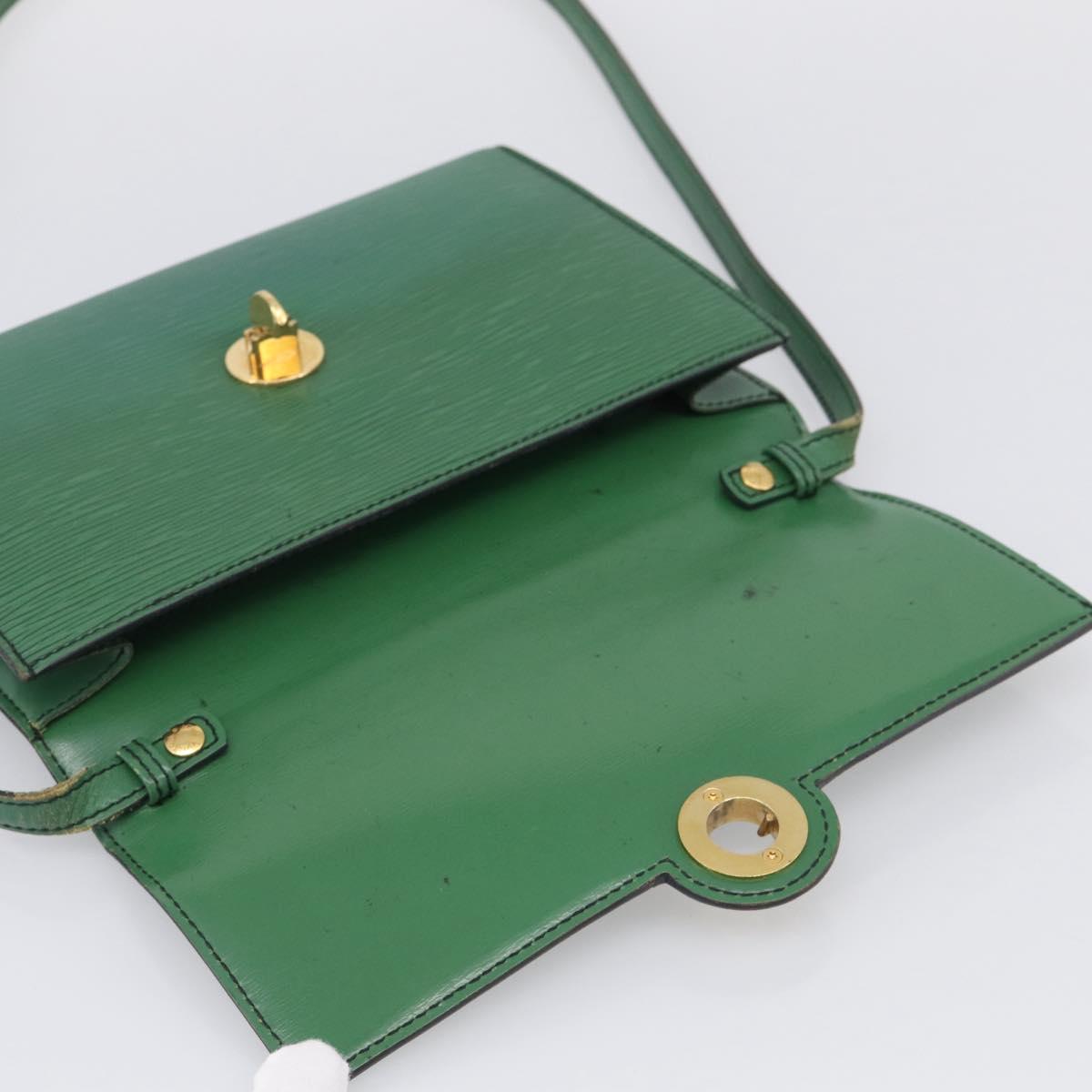 LOUIS VUITTON Epi Pochette Arche Shoulder Bag Green M52574 LV Auth 209389