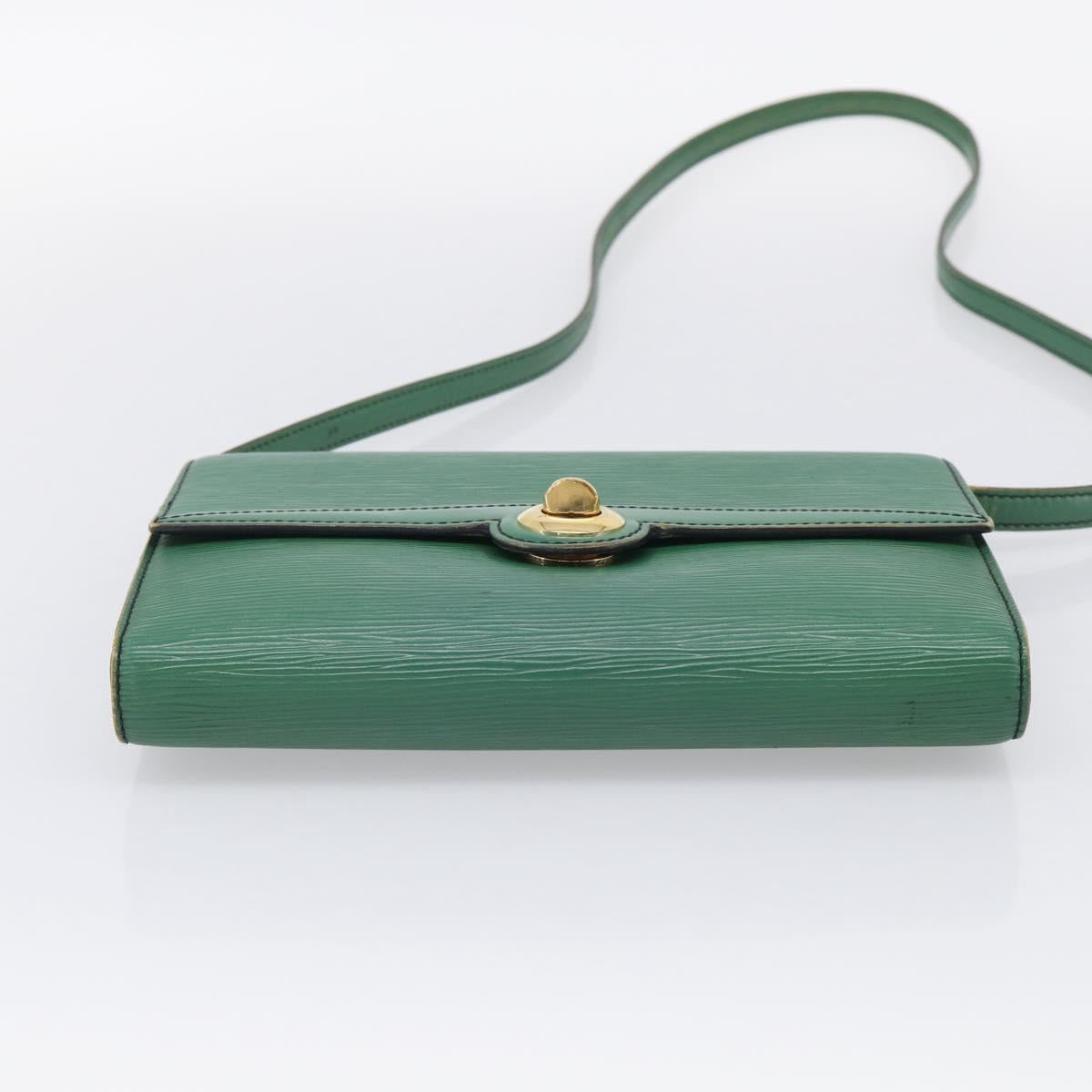 LOUIS VUITTON Epi Pochette Arche Shoulder Bag Green M52574 LV Auth 209389
