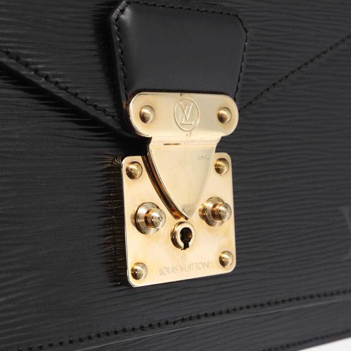 LOUIS VUITTON Epi Monceau 28 Hand Bag Black M52122 LV Auth 209393A