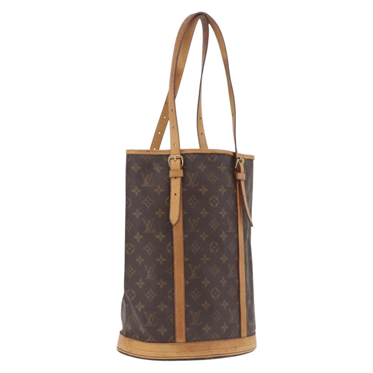 LOUIS VUITTON Monogram Bucket GM Shoulder Bag M42236 LV Auth 209397