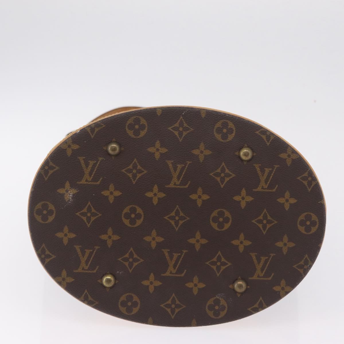 LOUIS VUITTON Monogram Bucket GM Shoulder Bag M42236 LV Auth 209397