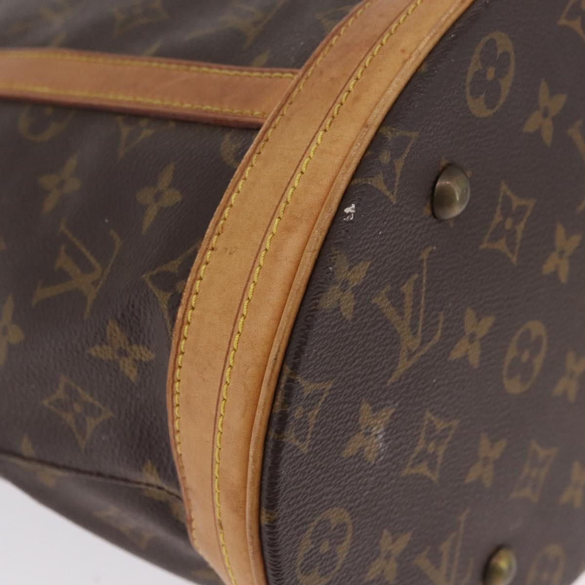 LOUIS VUITTON Monogram Bucket GM Shoulder Bag M42236 LV Auth 209397