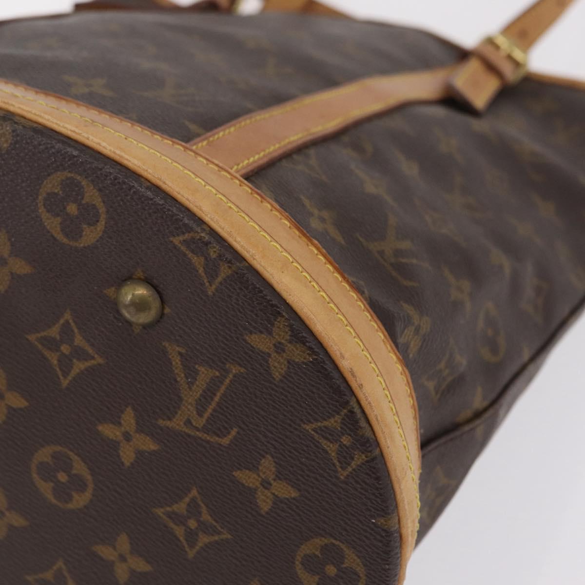 LOUIS VUITTON Monogram Bucket GM Shoulder Bag M42236 LV Auth 209397