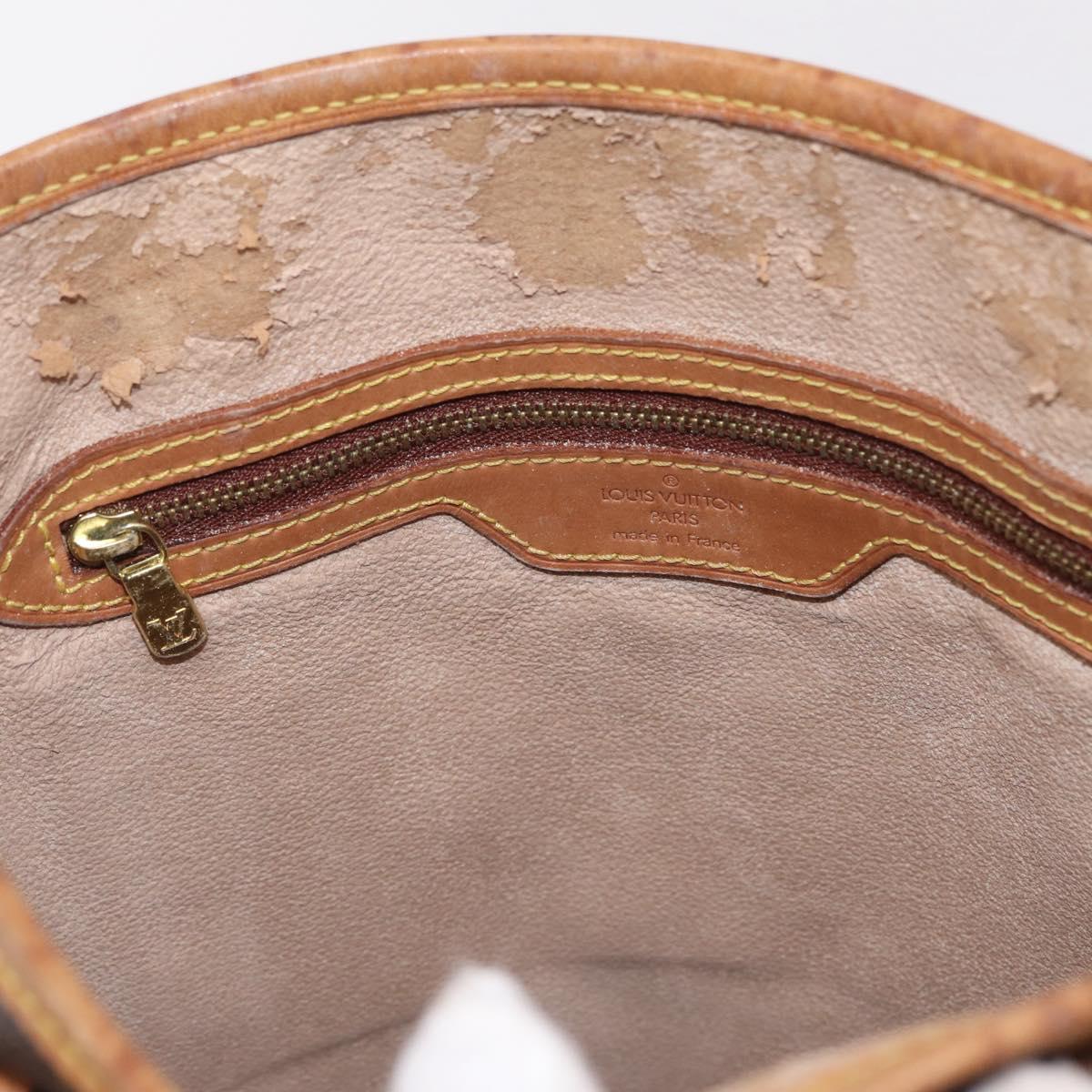LOUIS VUITTON Monogram Bucket GM Shoulder Bag M42236 LV Auth 209397