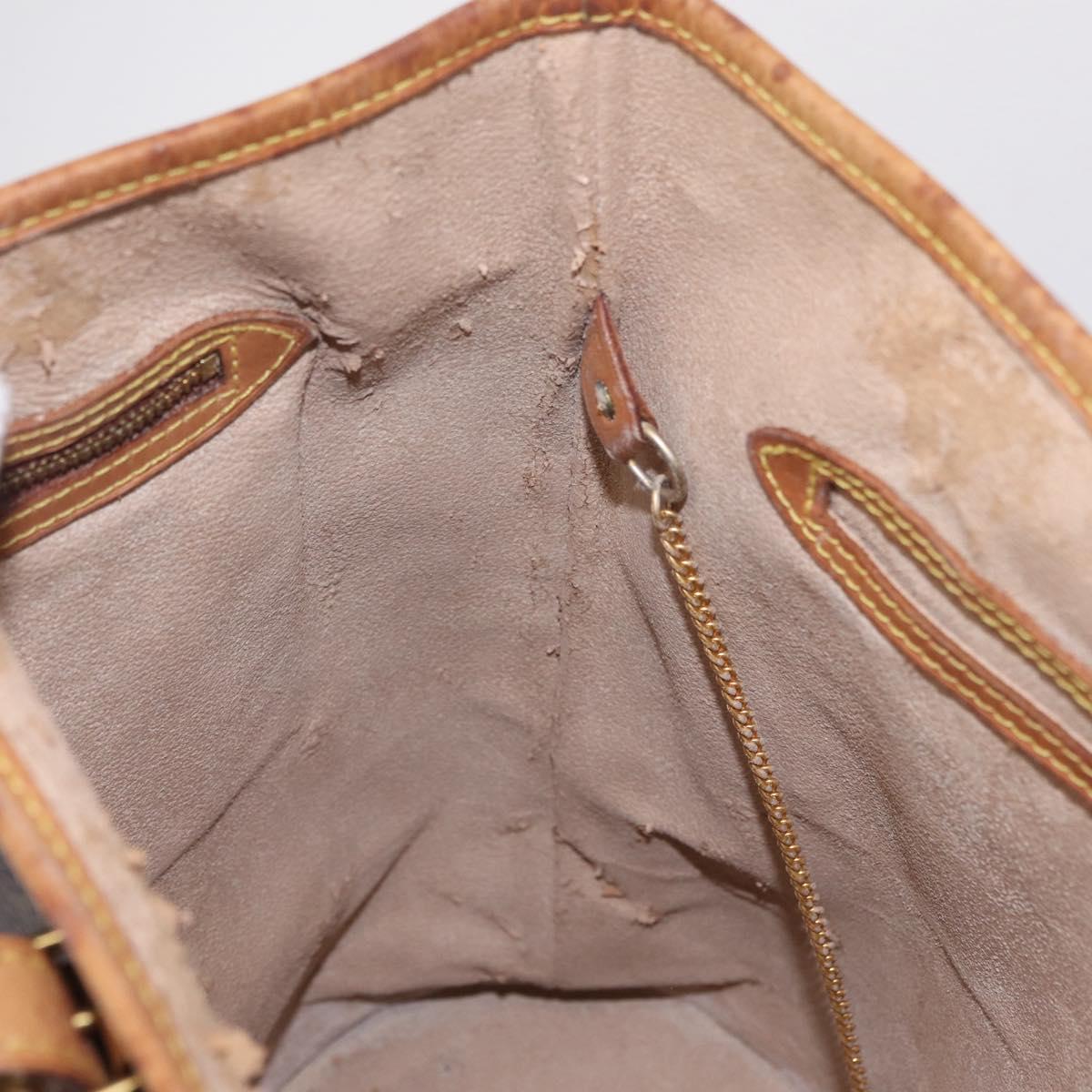 LOUIS VUITTON Monogram Bucket GM Shoulder Bag M42236 LV Auth 209397