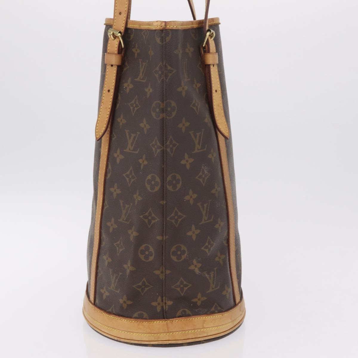 LOUIS VUITTON Monogram Bucket GM Shoulder Bag M42236 LV Auth 209397
