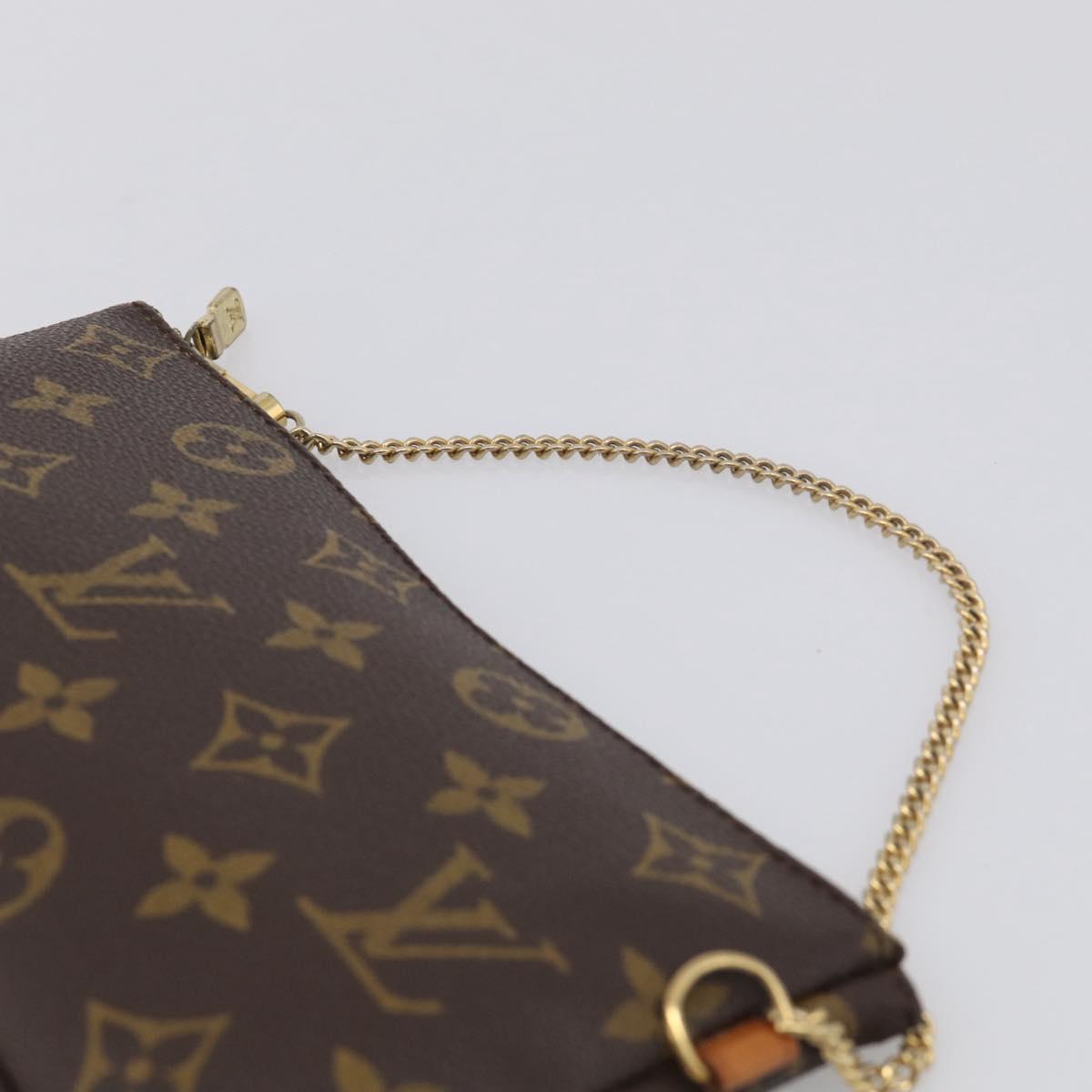 LOUIS VUITTON Monogram Sac Shopping Pouch LV Auth 209404
