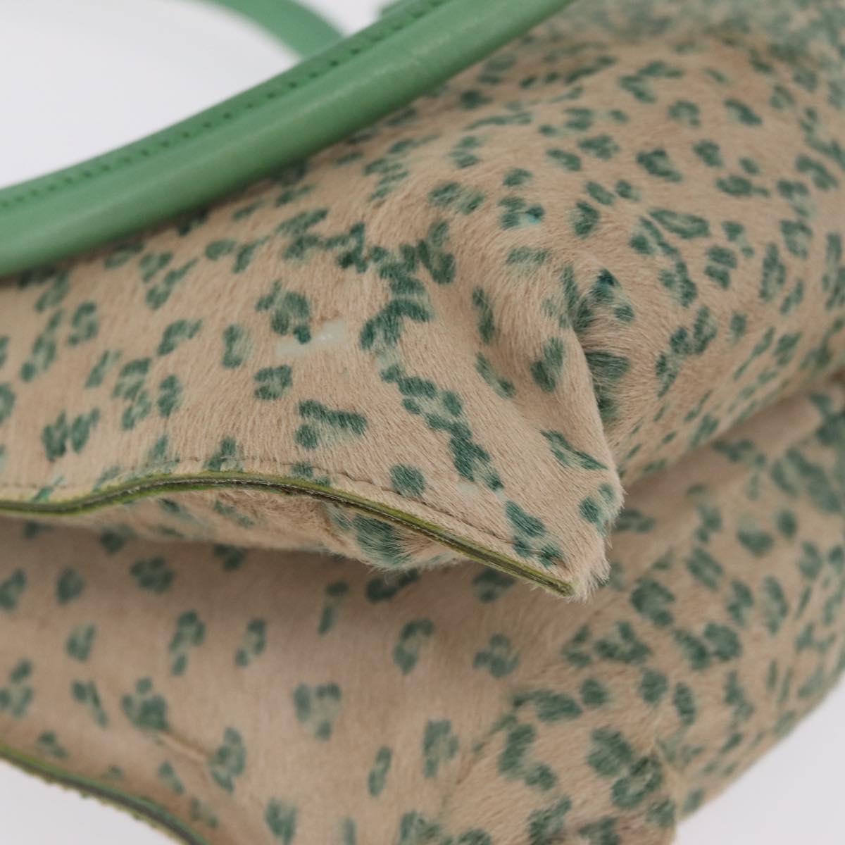 Bottega Veneta INTRECCIATO Tote Bag Harako leather Green Gold Auth 209434A