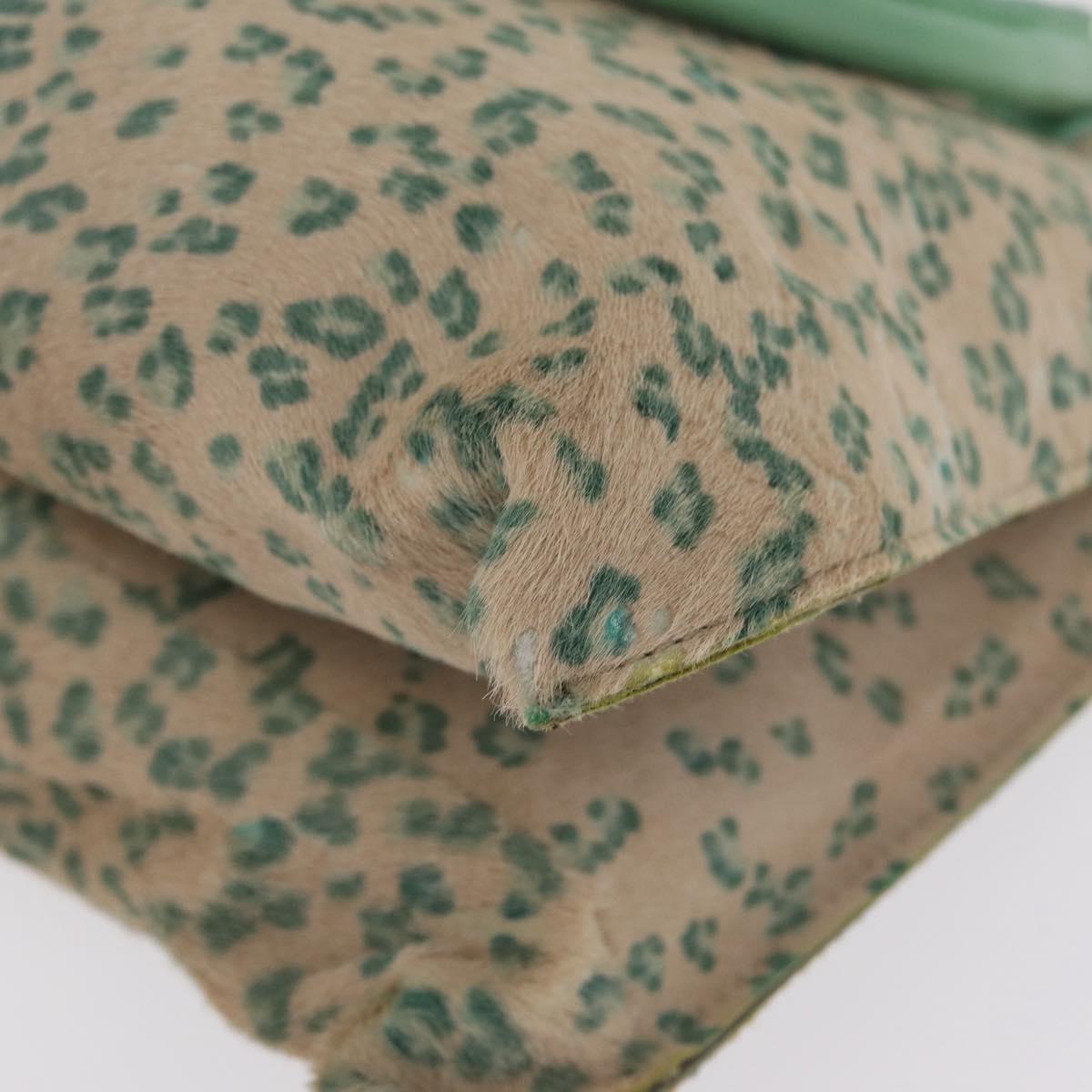 Bottega Veneta INTRECCIATO Tote Bag Harako leather Green Gold Auth 209434A