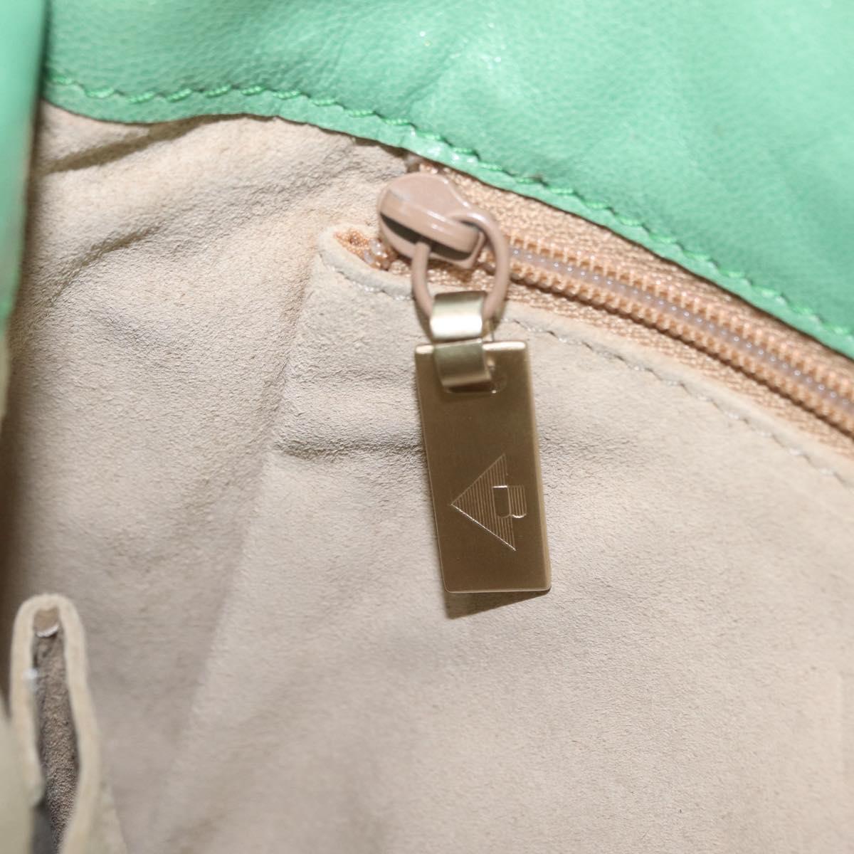Bottega Veneta INTRECCIATO Tote Bag Harako leather Green Gold Auth 209434A