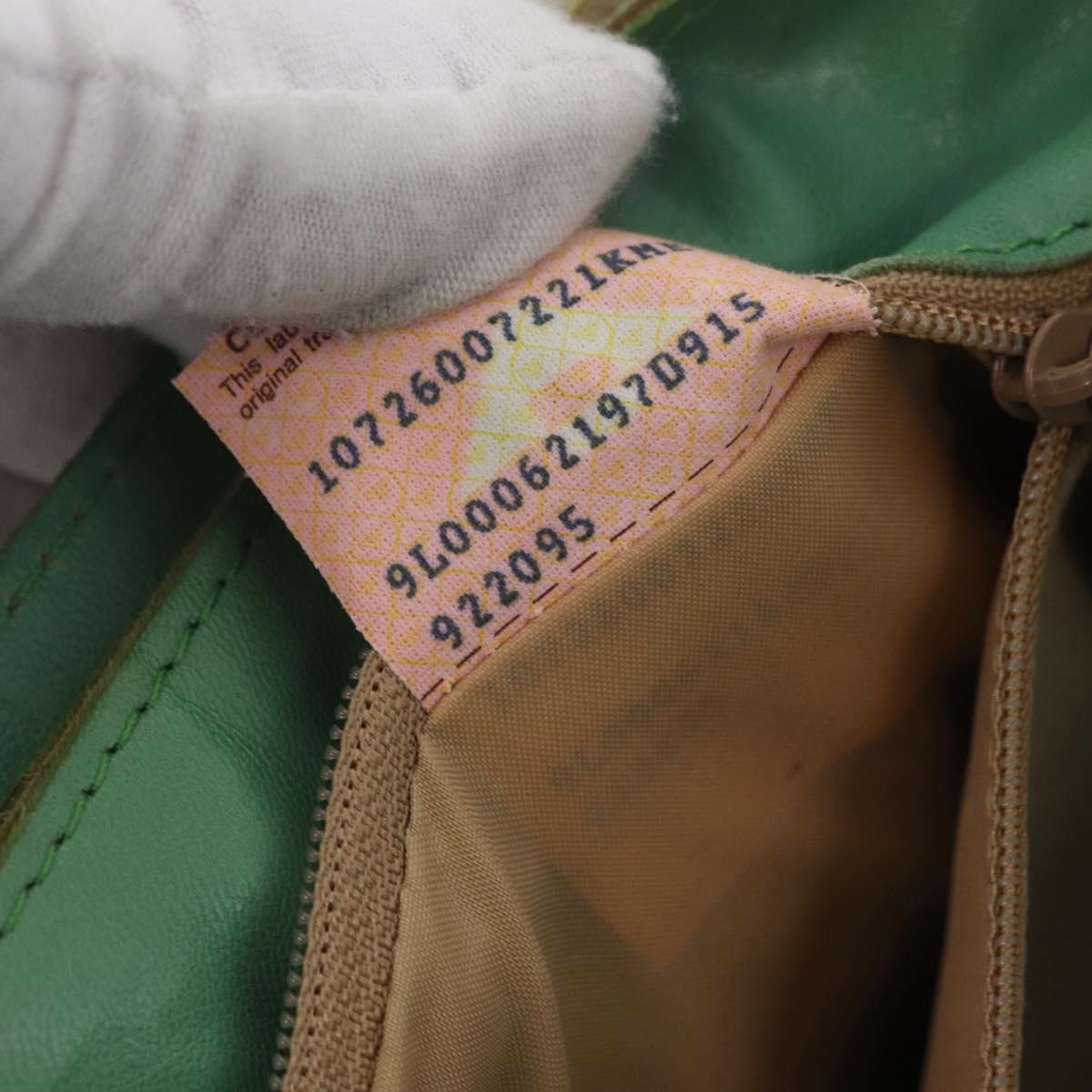 Bottega Veneta INTRECCIATO Tote Bag Harako leather Green Gold Auth 209434A