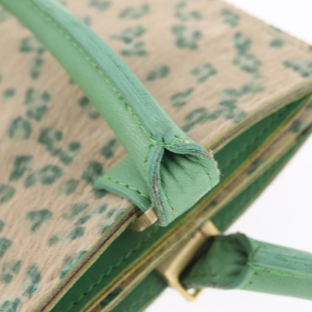 Bottega Veneta INTRECCIATO Tote Bag Harako leather Green Gold Auth 209434A