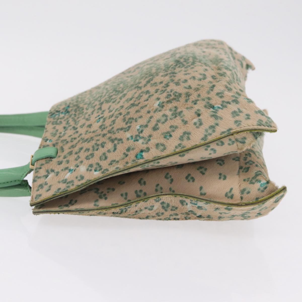 Bottega Veneta INTRECCIATO Tote Bag Harako leather Green Gold Auth 209434A