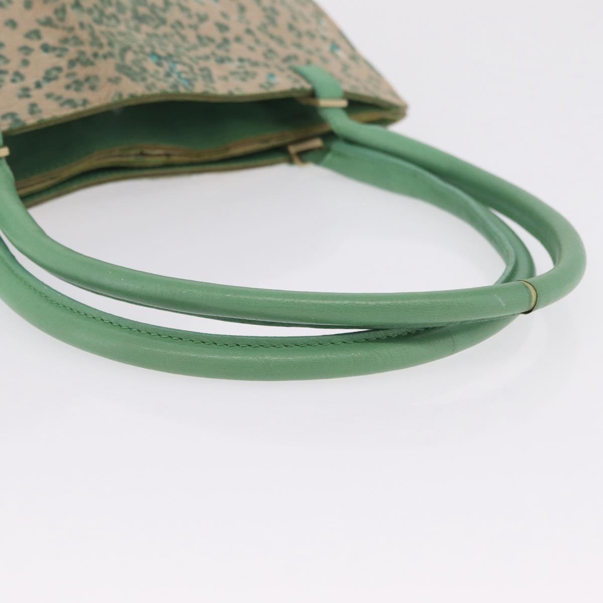 Bottega Veneta INTRECCIATO Tote Bag Harako leather Green Gold Auth 209434A