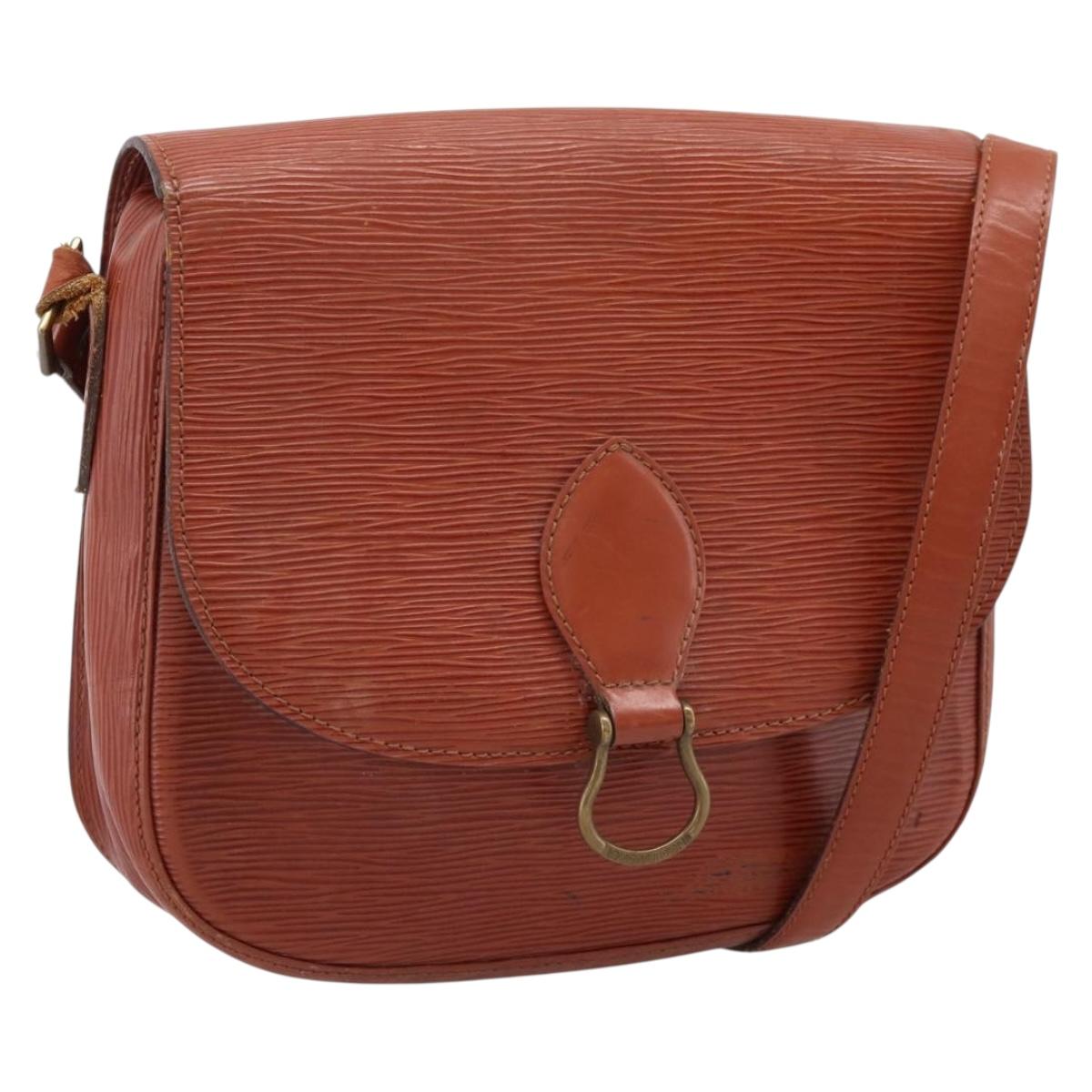 LOUIS VUITTON Epi Saint Cloud GM Shoulder Bag Brown M52193 LV Auth 209436