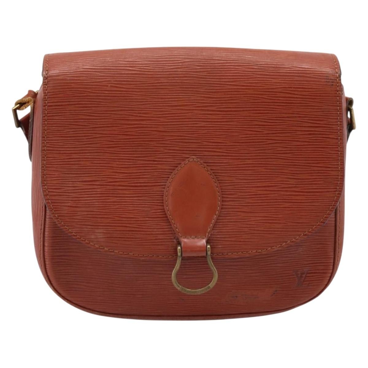 LOUIS VUITTON Epi Saint Cloud GM Shoulder Bag Brown M52193 LV Auth 209436
