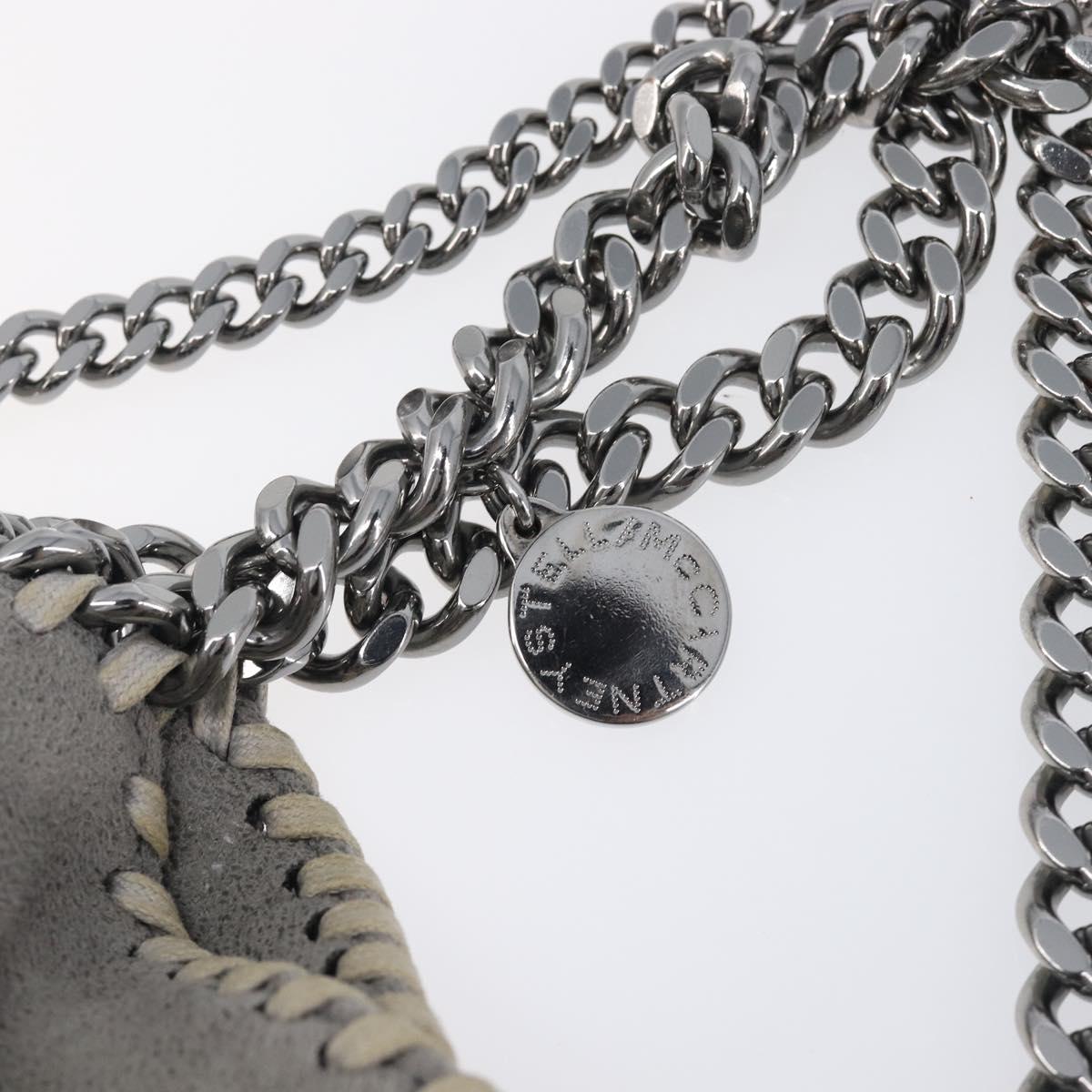 Stella McCartney Falabella Bag Polyester Gray Silver 371223 Auth 209444V