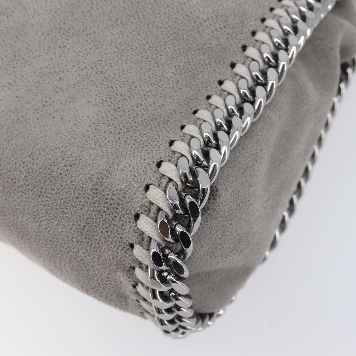 Stella McCartney Falabella Bag Polyester Gray Silver 371223 Auth 209444V