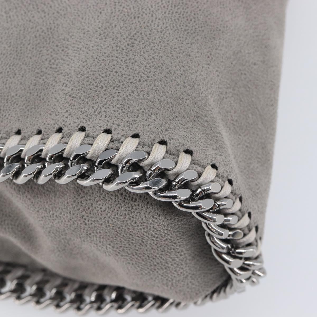 Stella McCartney Falabella Bag Polyester Gray Silver 371223 Auth 209444V