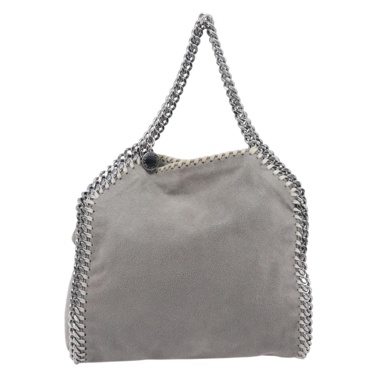 Stella McCartney Falabella Bag Polyester Gray Silver 371223 Auth 209444V