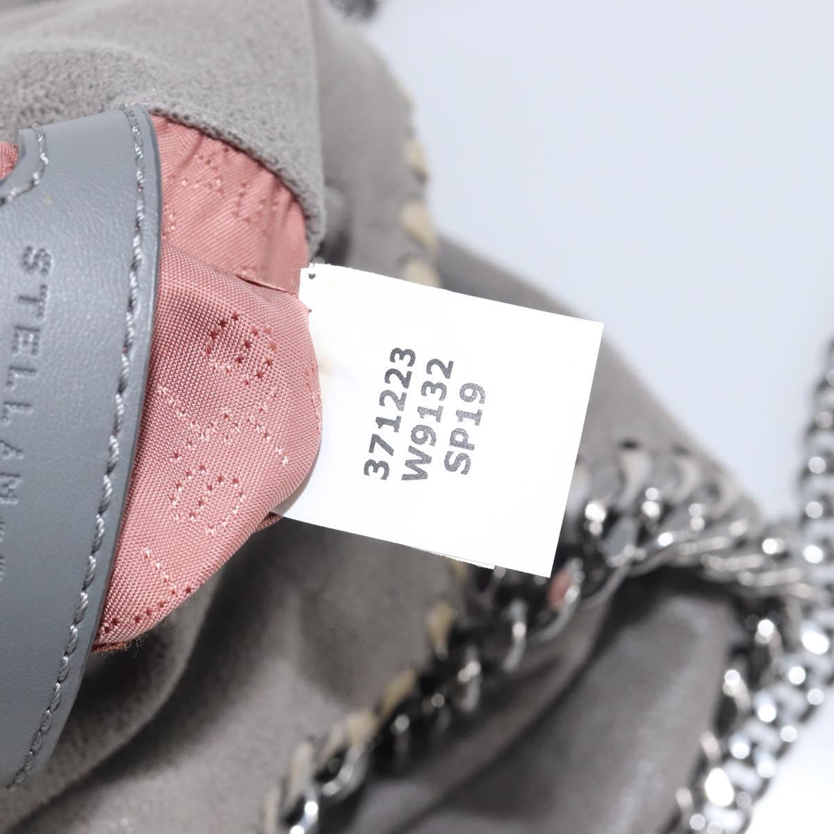 Stella McCartney Falabella Bag Polyester Gray Silver 371223 Auth 209444V