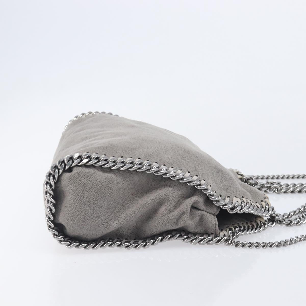 Stella McCartney Falabella Bag Polyester Gray Silver 371223 Auth 209444V