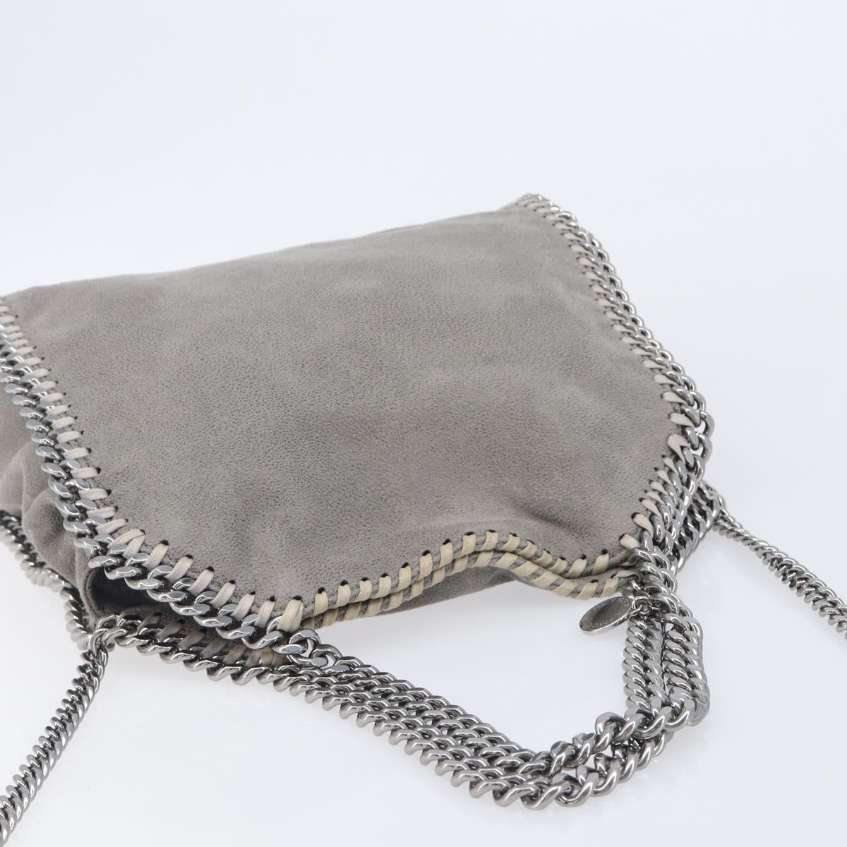Stella McCartney Falabella Bag Polyester Gray Silver 371223 Auth 209444V