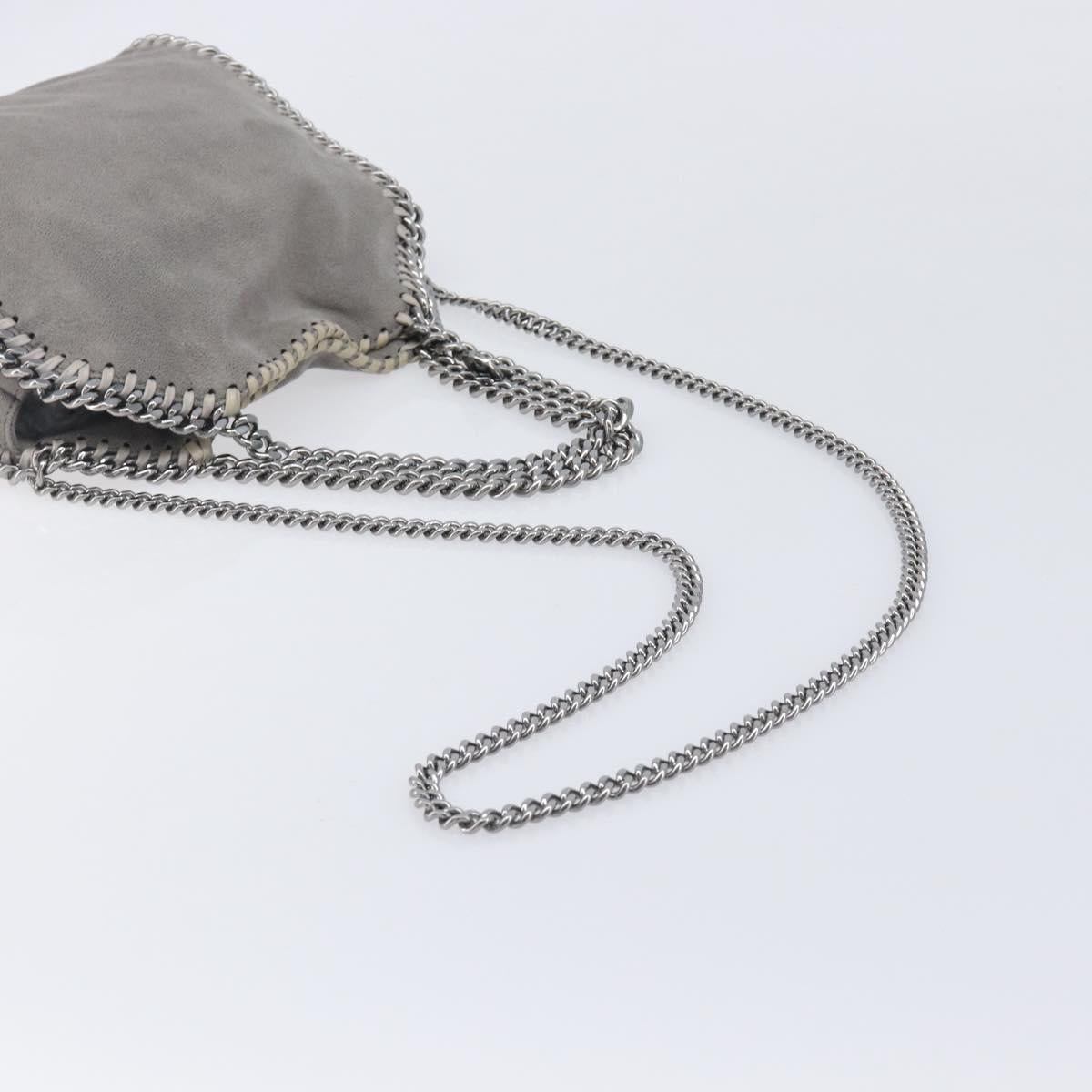 Stella McCartney Falabella Bag Polyester Gray Silver 371223 Auth 209444V