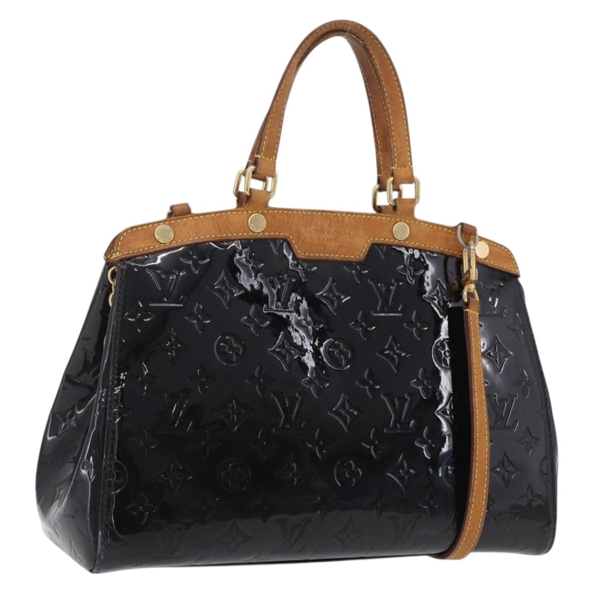 LOUIS VUITTON Monogram Vernis Blair MM Hand Bag 2way Noir Manetic LV Auth 209453