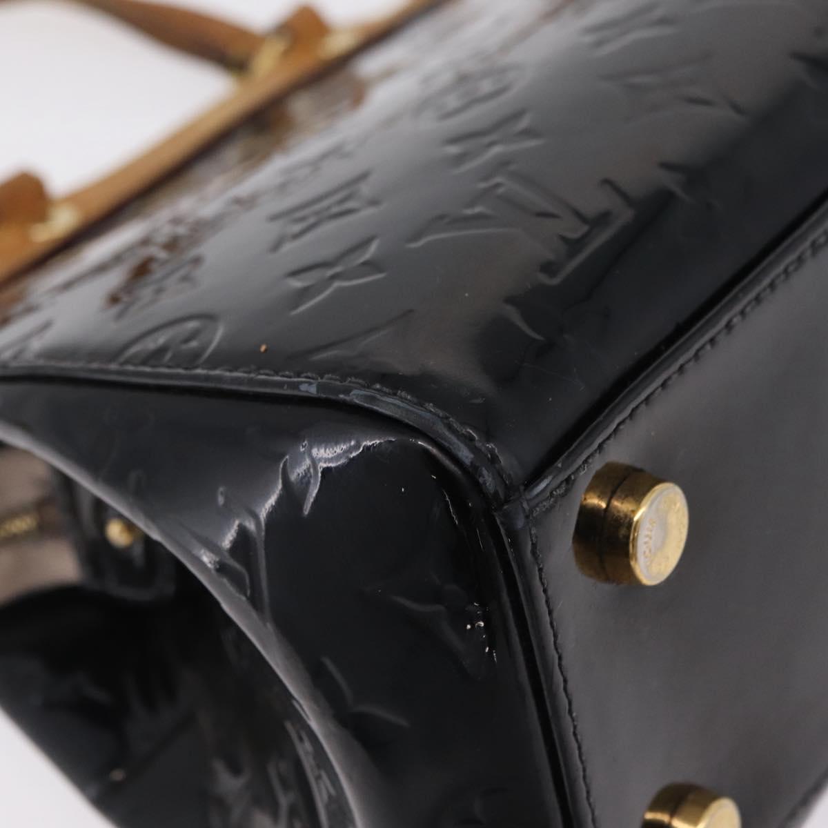 LOUIS VUITTON Monogram Vernis Blair MM Hand Bag 2way Noir Manetic LV Auth 209453