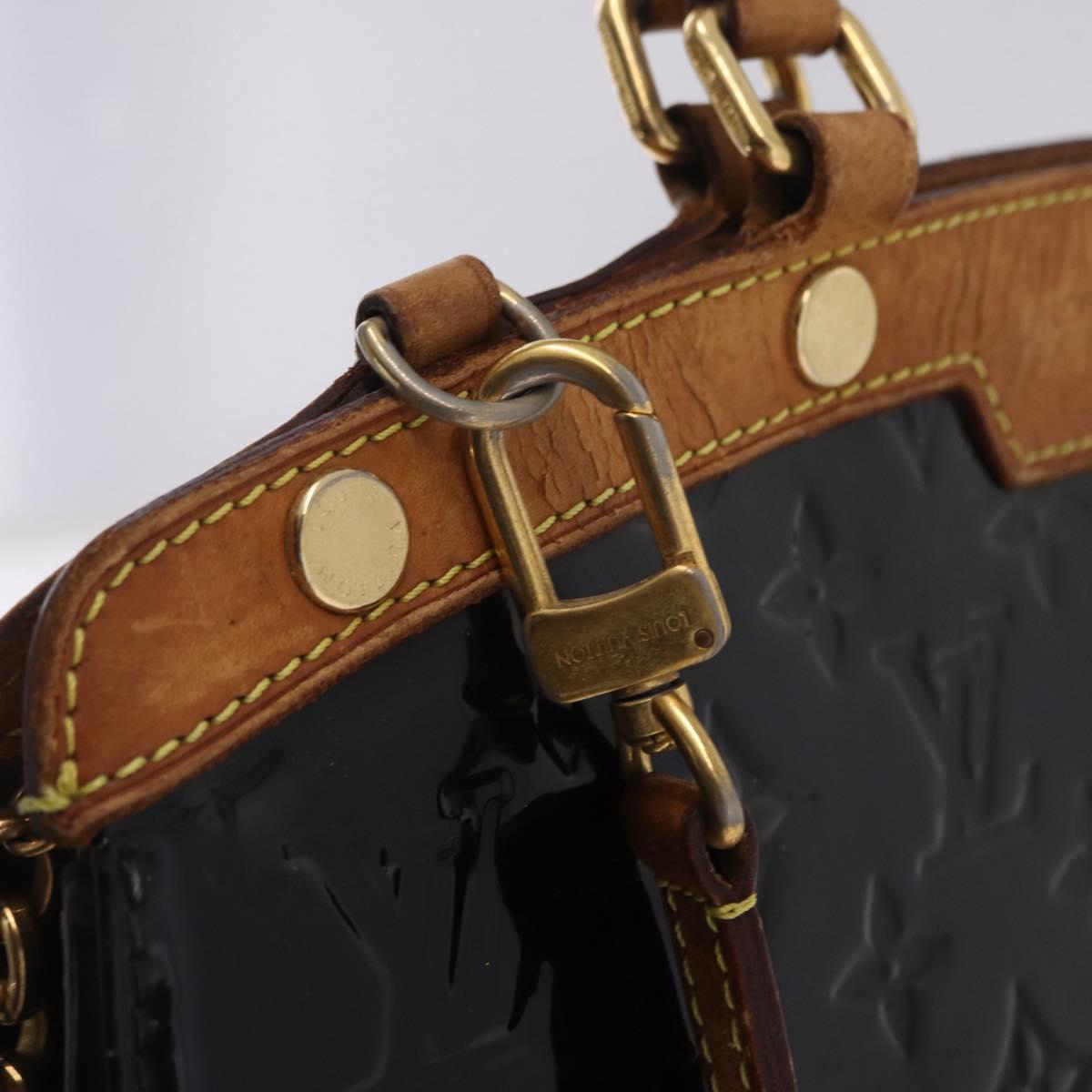 LOUIS VUITTON Monogram Vernis Blair MM Hand Bag 2way Noir Manetic LV Auth 209453