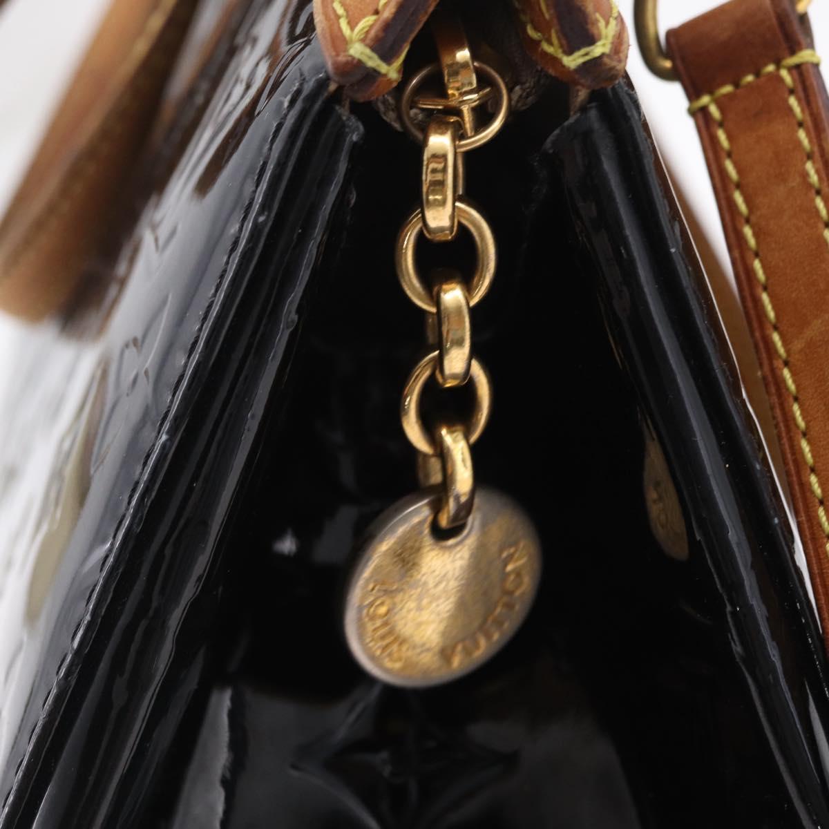 LOUIS VUITTON Monogram Vernis Blair MM Hand Bag 2way Noir Manetic LV Auth 209453